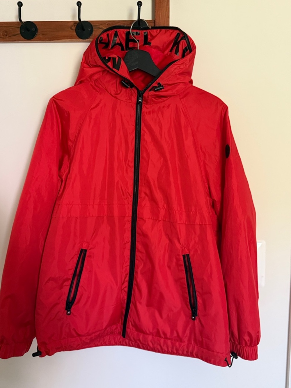 Michael Kors Vibrant Red Hooded Jacket